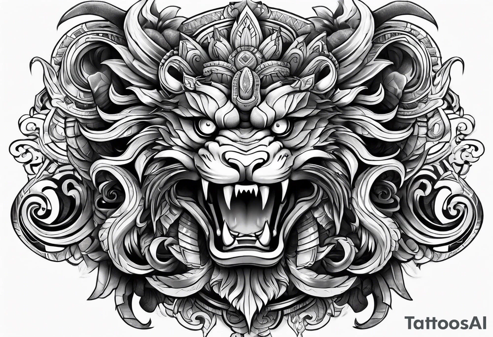 quetzalcoatl sleeve tattoo idea