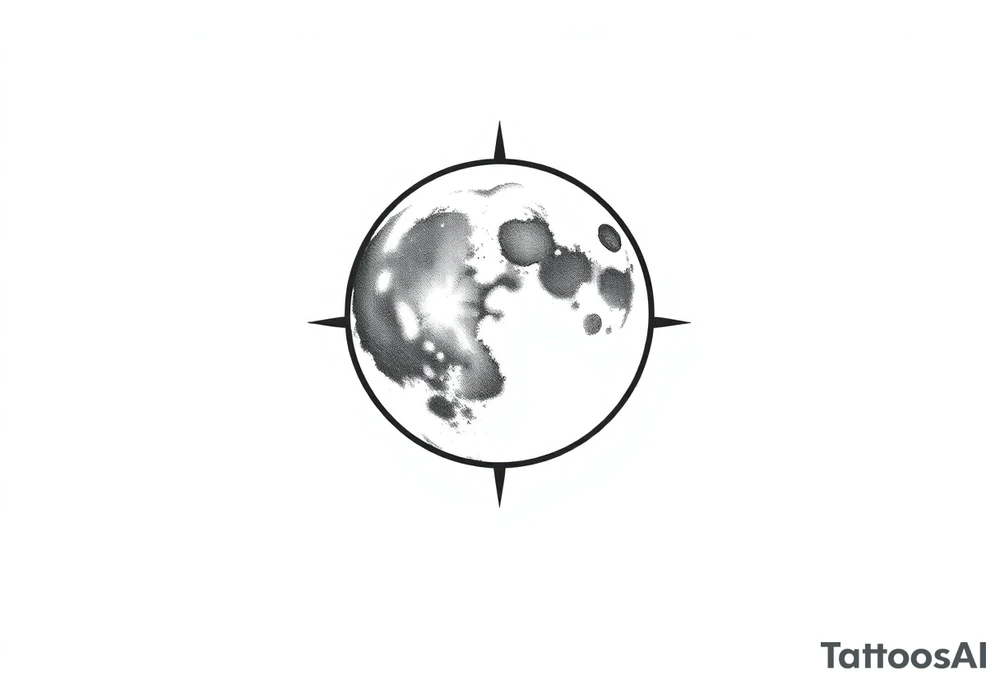 sacred moon tattoo idea