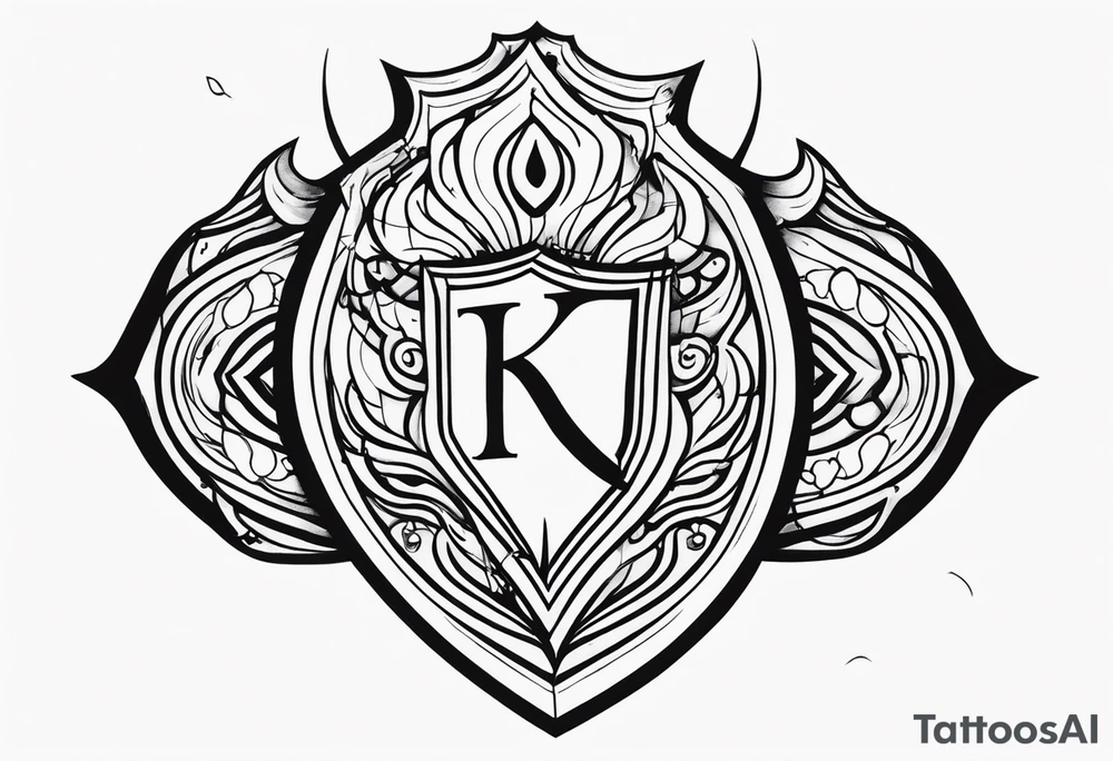 Cursing my name, wishing I stayed
Look at how my tears ricochet

shield, tattoo idea