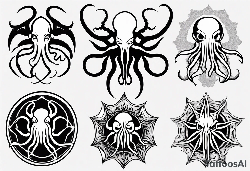 Cthulhu theme tattoo idea