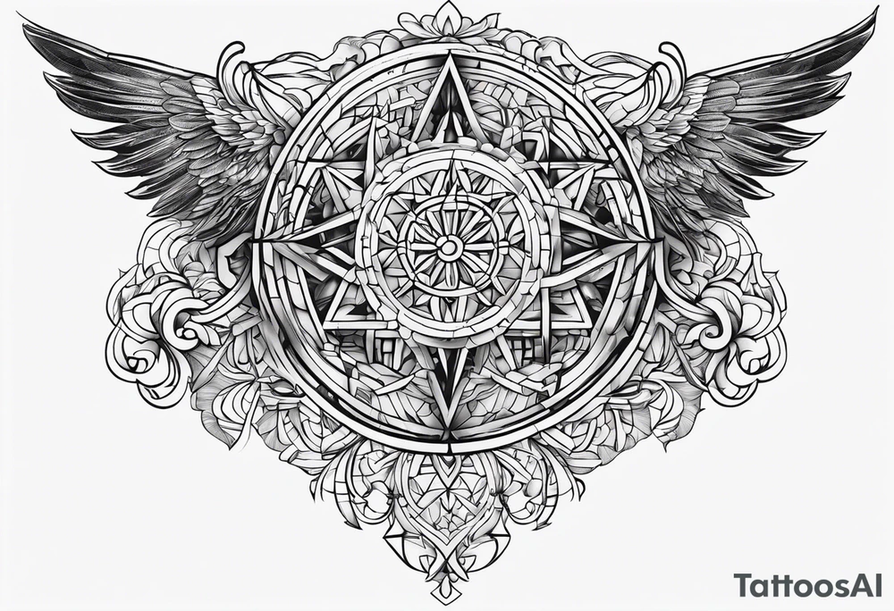 Crossed out number 9728 tattoo idea
