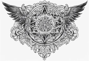 Crossed out number 9728 tattoo idea