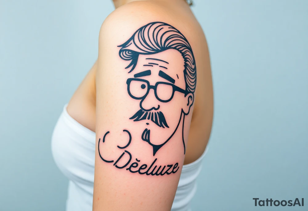 uma tatuagem que expresse a filosofia de Deleuze tattoo idea