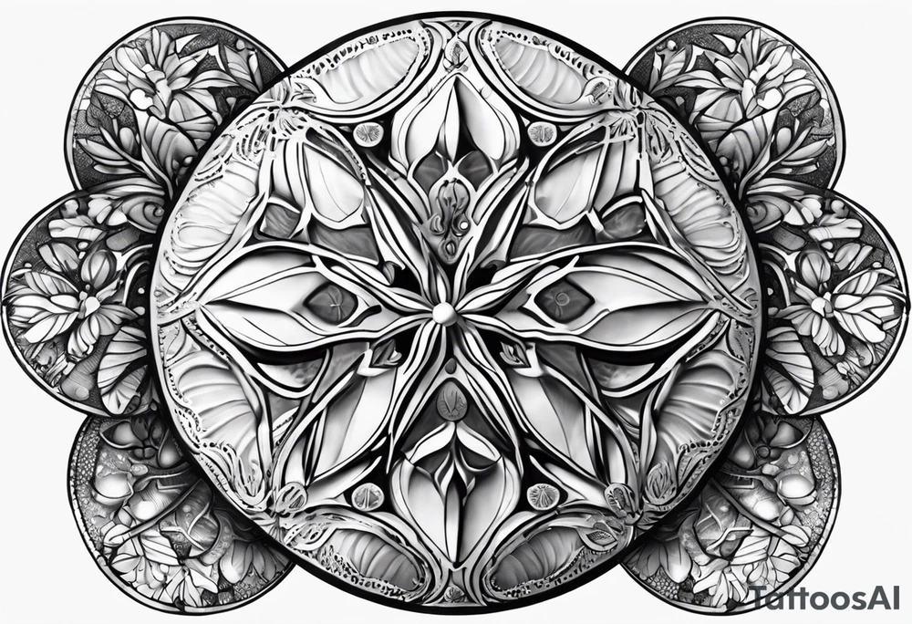 sand dollar tattoo idea