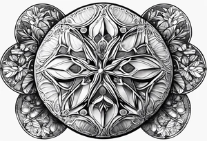 sand dollar tattoo idea