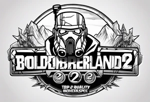 Borderlands 2 video game logo tattoo idea
