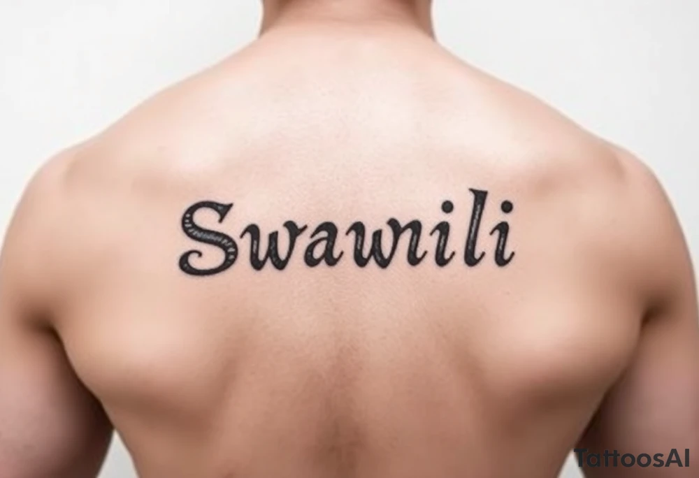 swahili language tattoo ideas tattoo idea