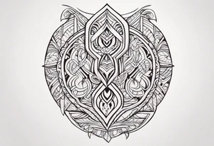 Polynesian hook tattoo tattoo idea