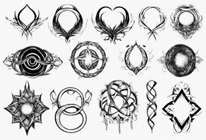 infinity loop 11-19-23 Χαρά tattoo idea