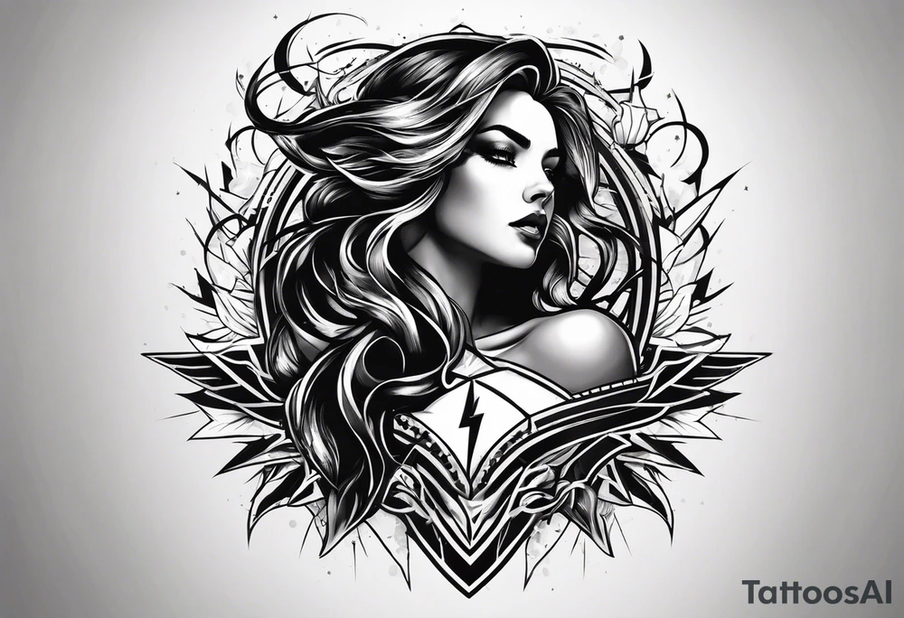 Lightning bolt tattoo idea
