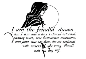 Gothic girl with a cape on in demi light circled around with these lyrics " I am the final dawn I am the flood and what was missing from those scriptures will be written in my blood" tattoo idea