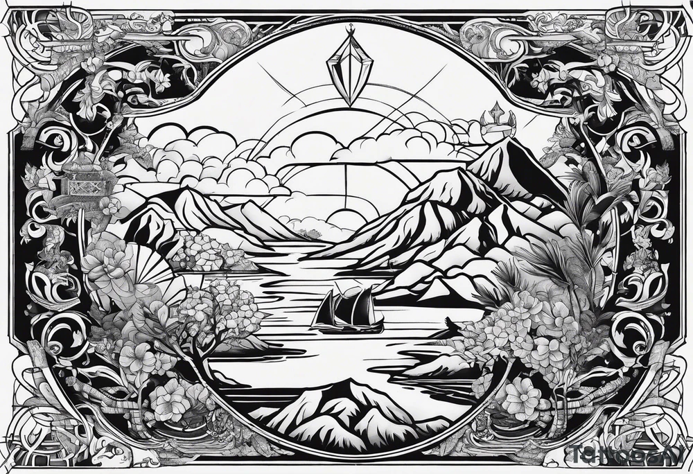 Representation of the book of Genesis tattoo idea