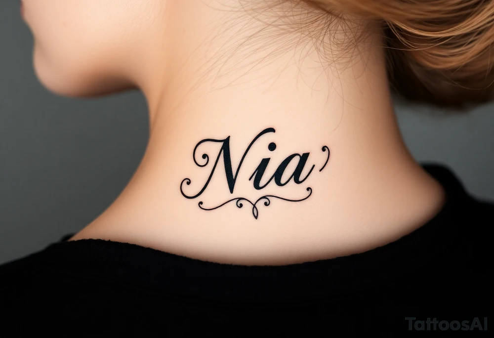 Name Nia tattoo idea