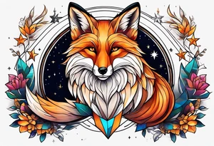 full fox look at the star tattoo idea
