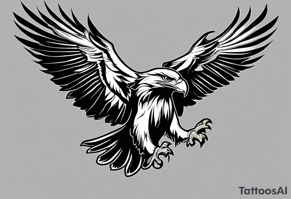 several eagles in flight silhouette without other imagery, only the eagles adding 40:31 somewhere tattoo idea