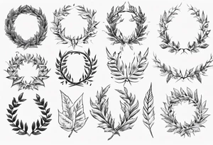 wreath leaves brand of sacrifice tattoo idea