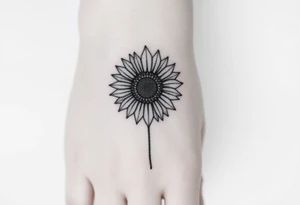 Sunflower tattoo idea
