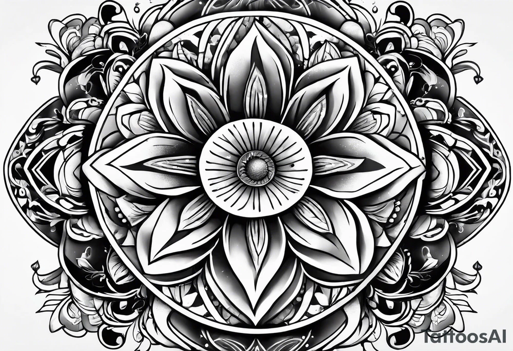 full body tattoo on the back from top to bottom on paper tattoo idea