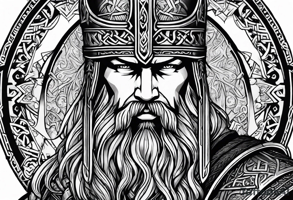 Viking, thor, odin, norse god, viking language, powerfull, war tattoo idea