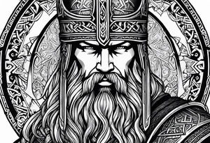 Viking, thor, odin, norse god, viking language, powerfull, war tattoo idea