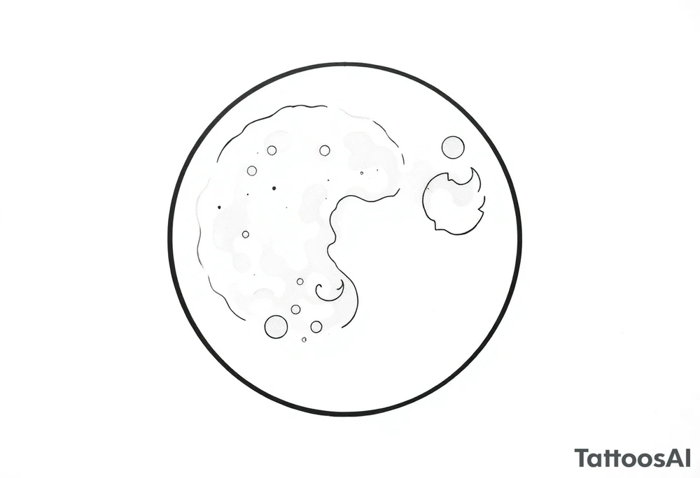 sacred moon tattoo idea
