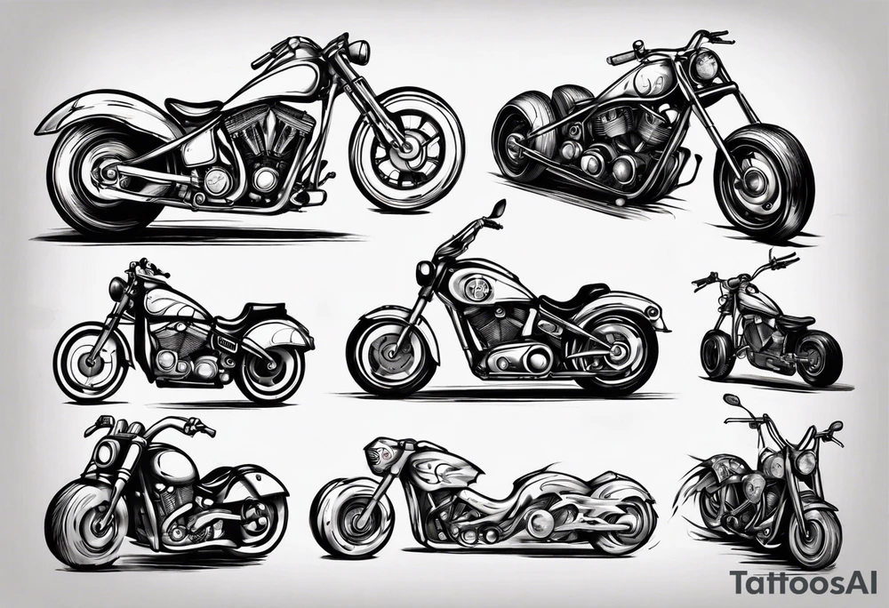 motorcycle tattoo idea