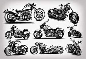 motorcycle tattoo idea