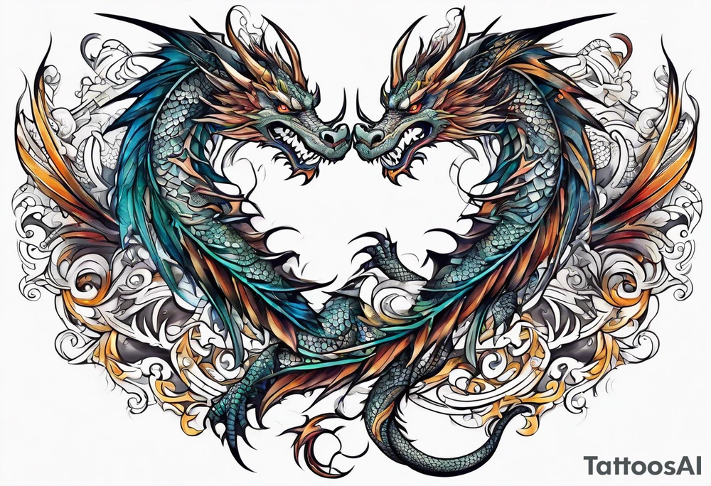 Dragon leg tattoo tattoo idea