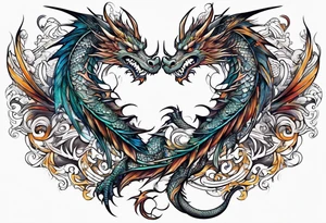 Dragon leg tattoo tattoo idea