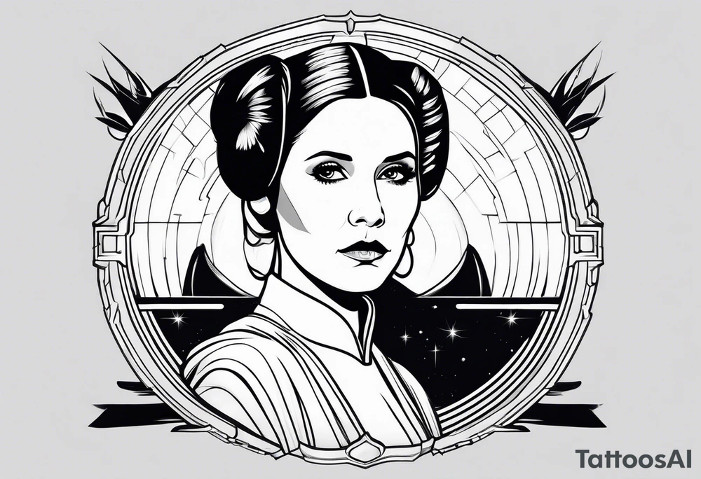 Star wars Leia leadership tattoo idea