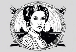 Star wars Leia leadership tattoo idea