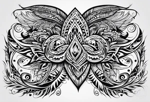 Polynesian spine tattoo tattoo idea