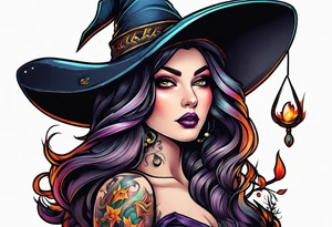 Witch tattoo idea