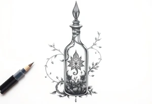 death bringer
poison bottle tattoo idea