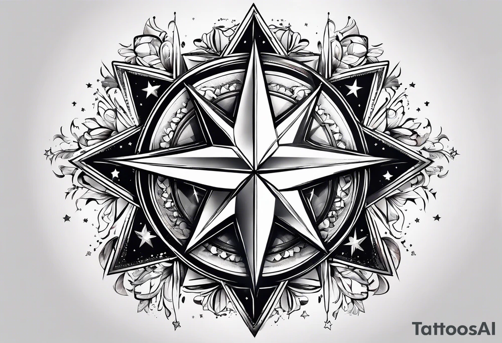 A star in the sky tattoo idea