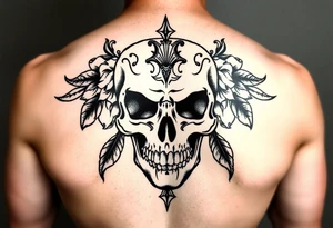 Mexican skull tattoo idea