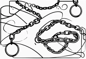 chain tattoo idea