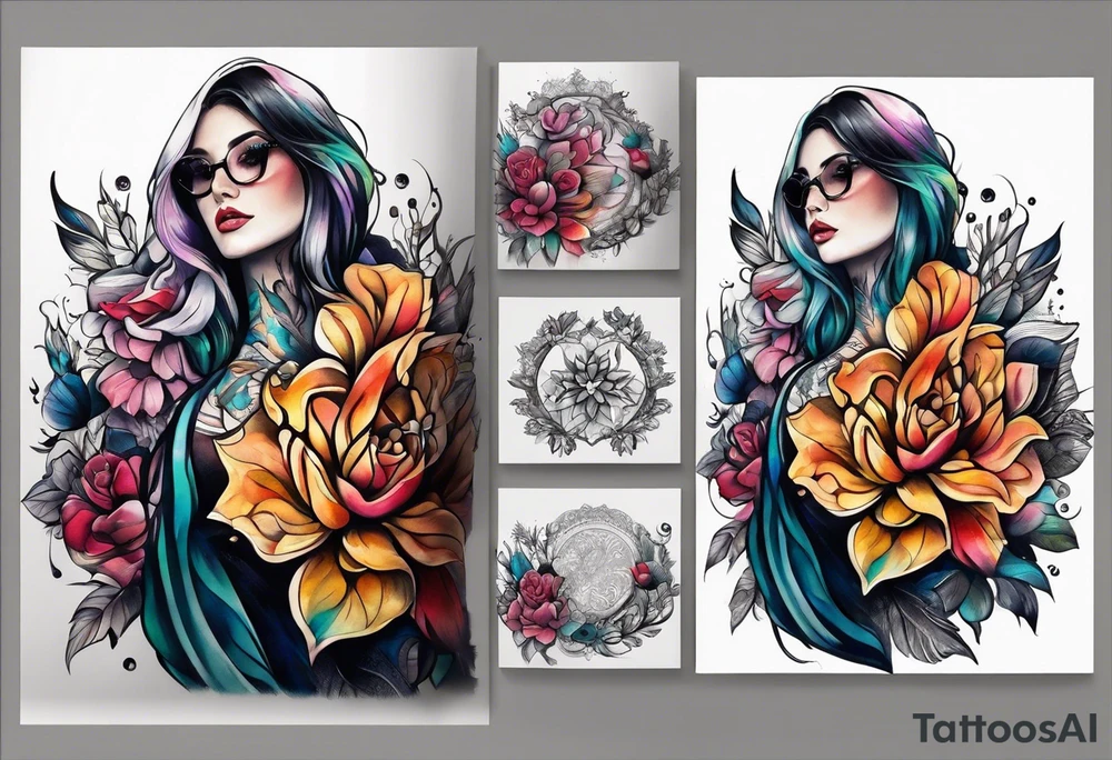 Shawl tattoo tattoo idea