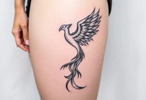 rising phoenix from the ashes tattoo idea