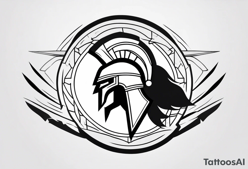 Ancient spartan symbol tattoo tattoo idea