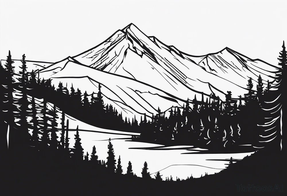 Breckenridge mountain tattoo idea