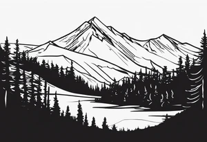 Breckenridge mountain tattoo idea