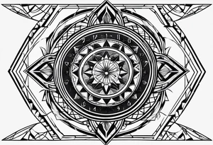Coordinate numbers tattoo idea