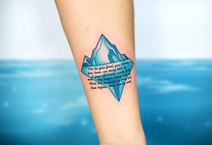 Iceberg, invictus poem, family tattoo idea