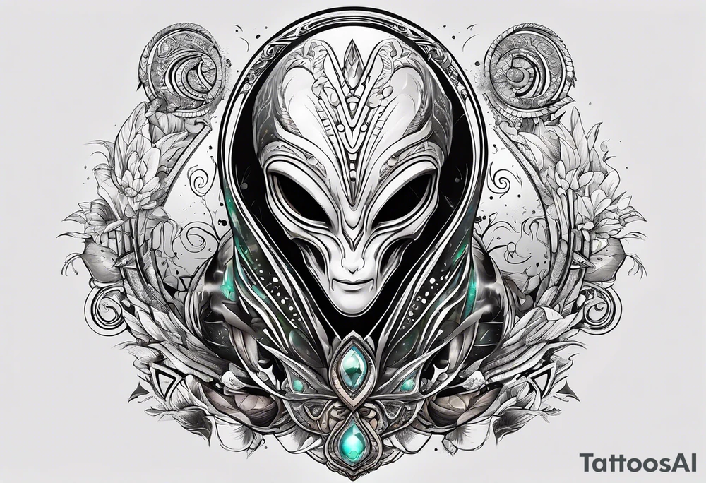 alien ideograms tattoo idea