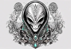 alien ideograms tattoo idea