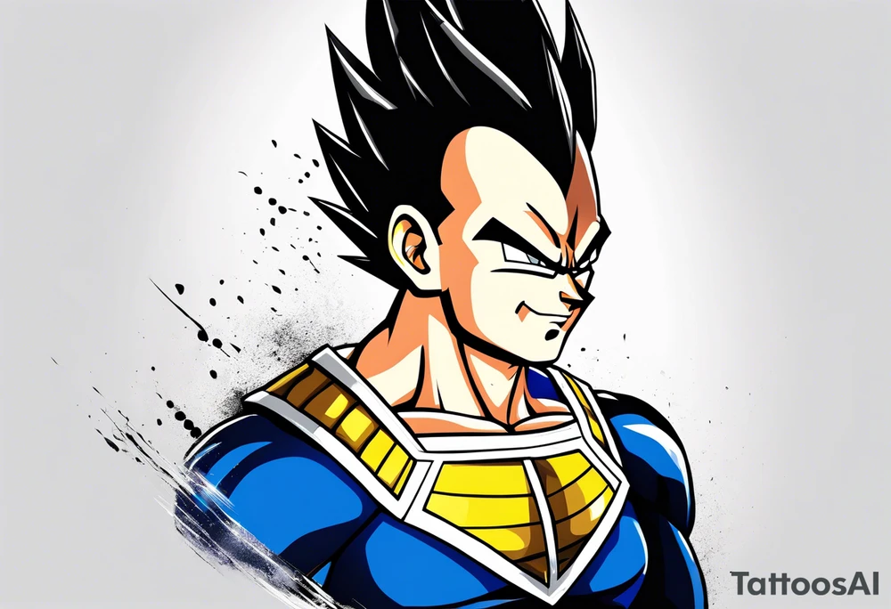 vegeta tattoo idea