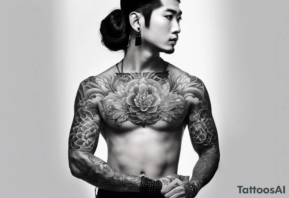 Oriental forearm tattoo representation of consistency tattoo idea