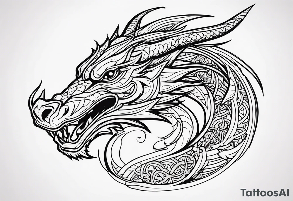 Dragon tattoo idea