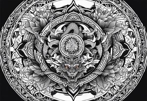 Dragon Mandala tattoo idea